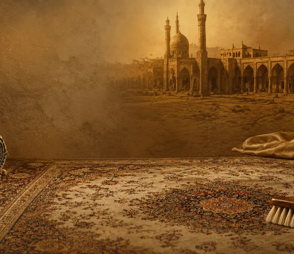 سربرگ نگهداری فرش دستباف ابریشمی